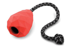 Ruffwear Huck-A-Cone Rubber Tug Dog Toy  - RED