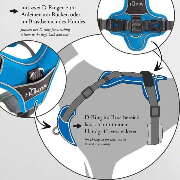 Hunter Divo Dog Harness - RED L/XL - Shopivet.com