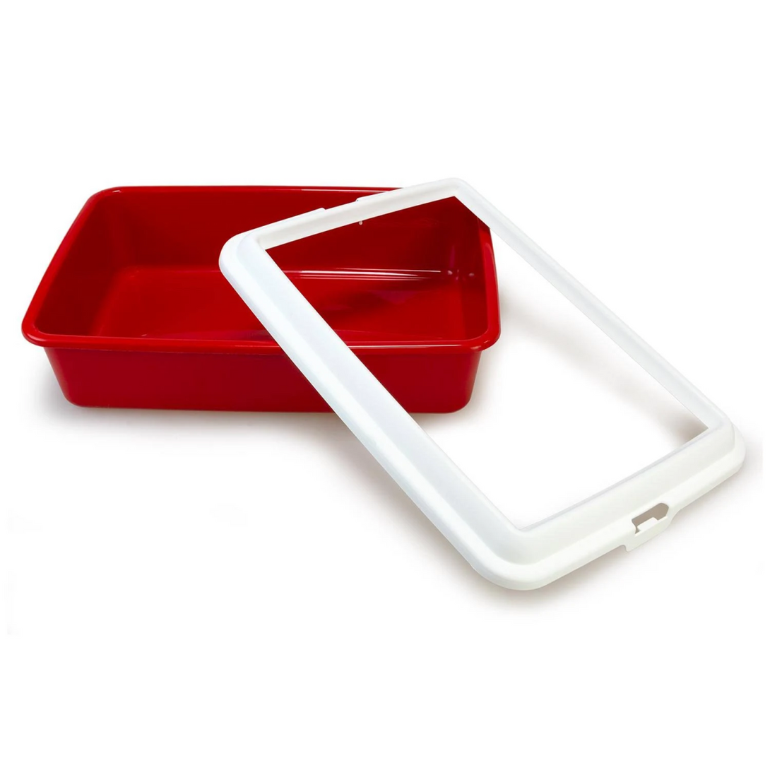 Hydra Mini Cat Litter Tray with frame - 43 x 31 x 12 cm/12 units/Mix Colors