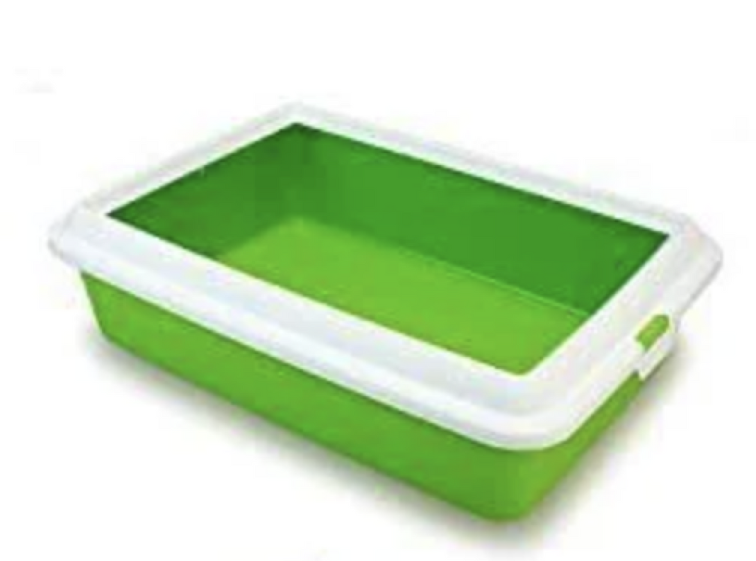 Hydra Mini Cat Litter Tray with frame - 43 x 31 x 12 cm/12 units/Mix Colors