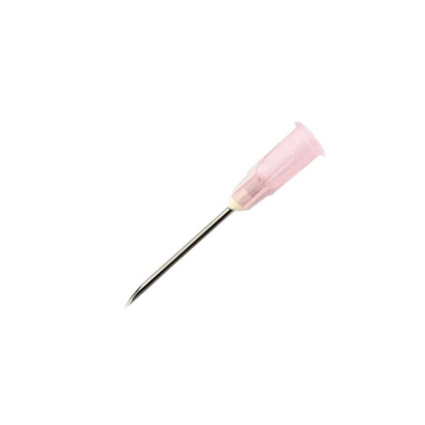 Hypodermic Needle, RW, Long bevel, Luerlock, 18G Pink 100's - Shopivet.com