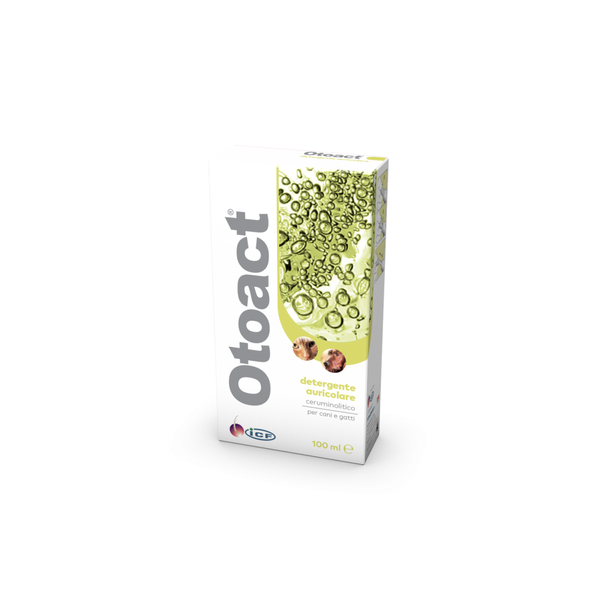 ICF Otoact Ear Cleanser for Dogs and Cats 100 ml
