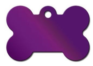 ID Tag Bone Bright Purple - Large - Shopivet.com