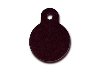 ID Tag Circle Small Anodized - BLACK SMALL - Shopivet.com
