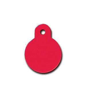 ID Tag Circle Small Anodized - RED SMALL - Shopivet.com