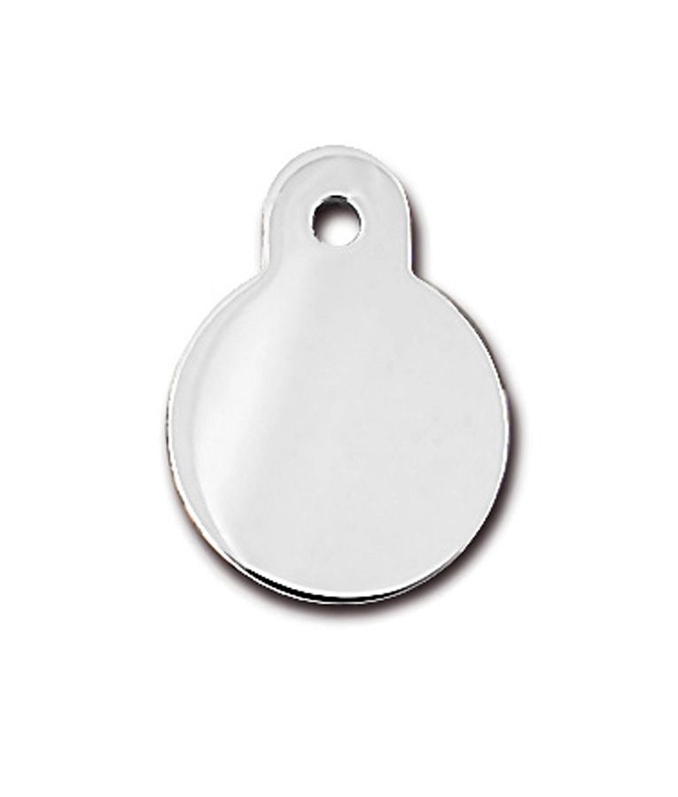 ID Tag Circle Small Brass - GOLD - Shopivet.com