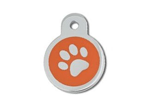 ID Tag Circle Small Epoxy Paw - Shopivet.com