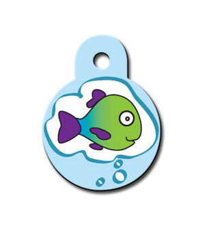 ID Tag Circle Small Fish Dream - Shopivet.com