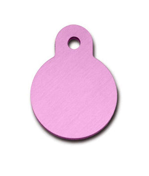 ID Tag Circle Small - LIGHT PINK - Shopivet.com