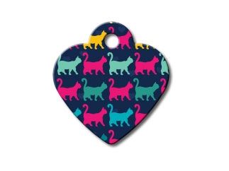 ID Tag Heart Small Multi Color - Shopivet.com
