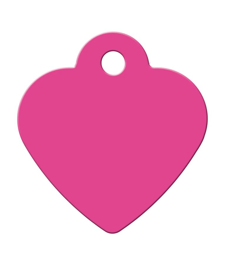 ID Tag Heart Small Pastel Pink - Small - Shopivet.com