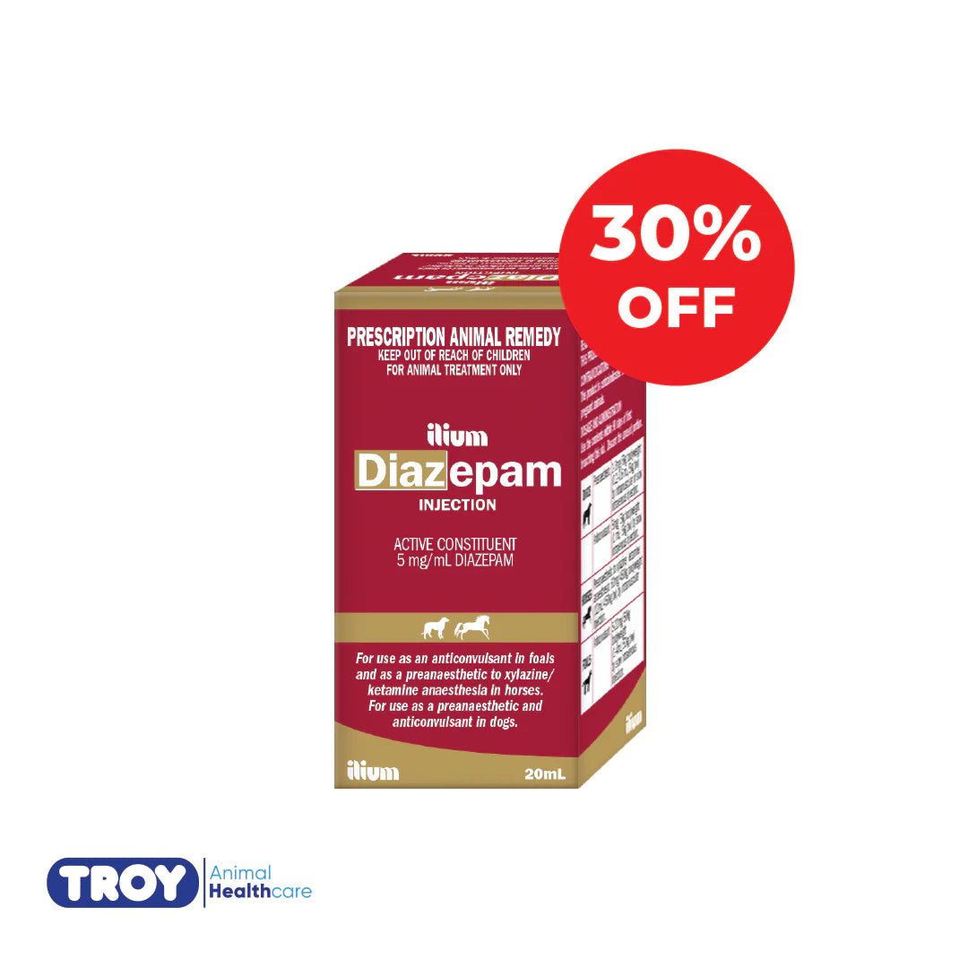 ilium Diazepam Injection 20ml - Shopivet.com