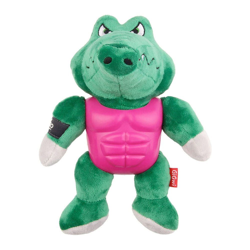 Im Hero Armor Alligator TPR / Plush with Squeaker Dog Toy - Shopivet.com