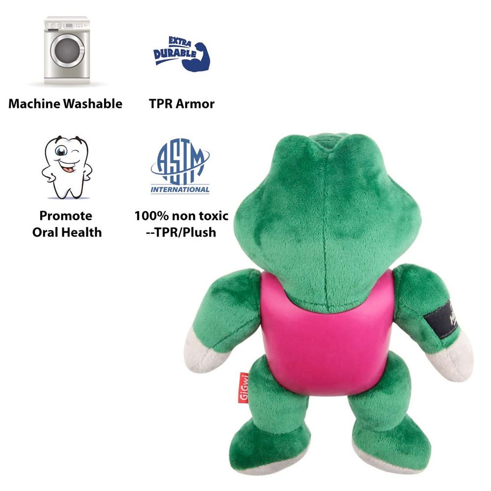 Im Hero Armor Alligator TPR / Plush with Squeaker Dog Toy - Shopivet.com