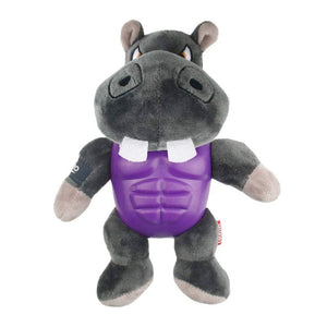 Im Hero Armor Hippo TPR Plush with Squeaker Dog Toy - Shopivet.com