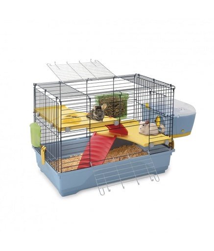 IMAC BENNY 80 Cage for rabbits, chinchillas, guinea pigs and ferrets - 80 x 48.5 x 60cm - Shopivet.com