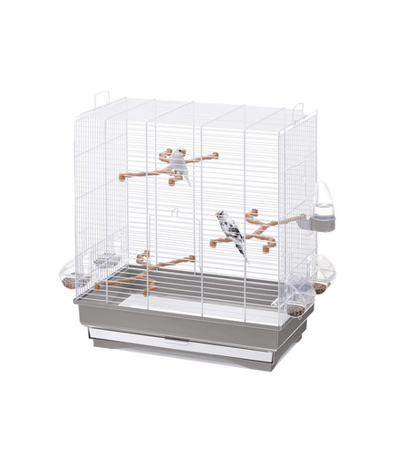IMAC Carlotta - Bird Cage - 50X30X56CM[Color - White] - Shopivet.com