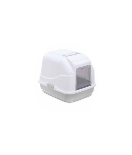 IMAC Cat - Hooded Cat Toilets - 50 x 40 x 40cm[Color - Grey] - Shopivet.com