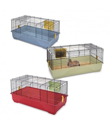 IMAC EASY 100 - Cage for Rabbits and Guinea pigs[Dimension - 100 x 54.5 x 45cm] - Shopivet.com