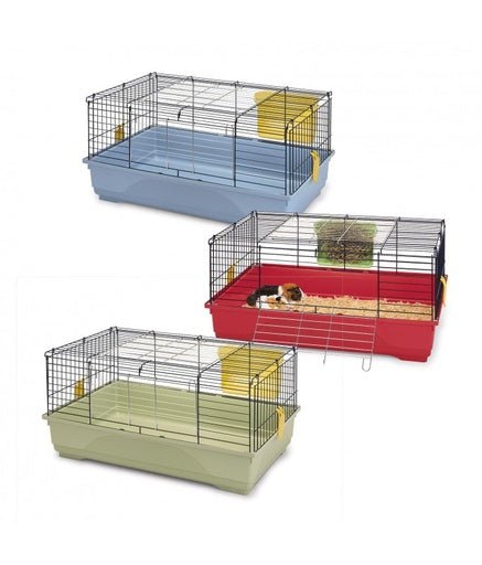 IMAC EASY 80 - Cage for Rabbits and Guinea pigs[Dimension - 80x48.5x42cm] - Shopivet.com