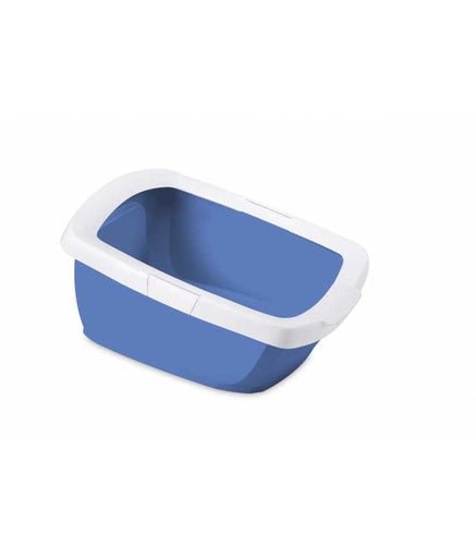 IMAC Funny Junior Litter Tray+Border - 57X43X28.5CM[Color - Blue] - Shopivet.com