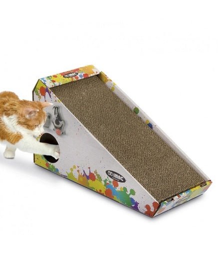 IMAC Isidoro Scratch Post with Hanging Toy (48x27x20cm) - Shopivet.com