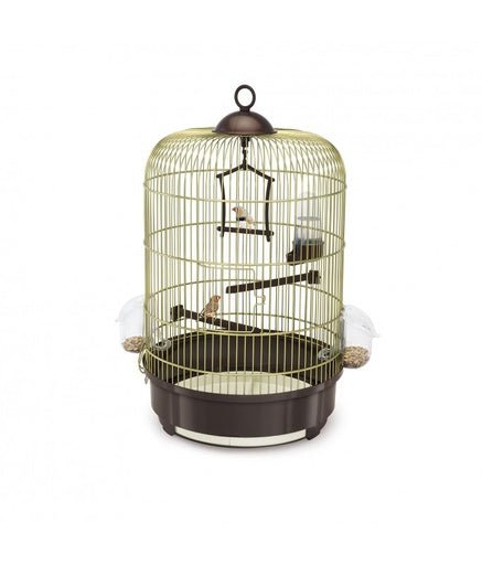 IMAC Milly Cage for Canaries[Color - Gold, Dimension - 48 x Ø33cm] - Shopivet.com