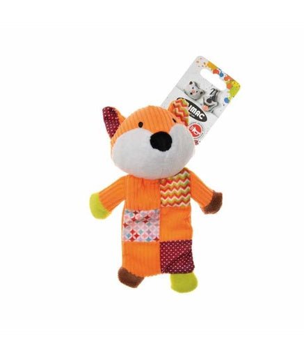 Imac Plush Fox Mat with Squeaker Dog Toy, 21,5x15,5x6,5cm - Shopivet.com