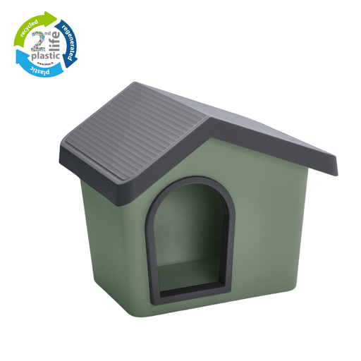 IMAC ZEUS 50 2nd Life Plastic Dog Kennel 53x46x47.6cm - Green - Shopivet.com