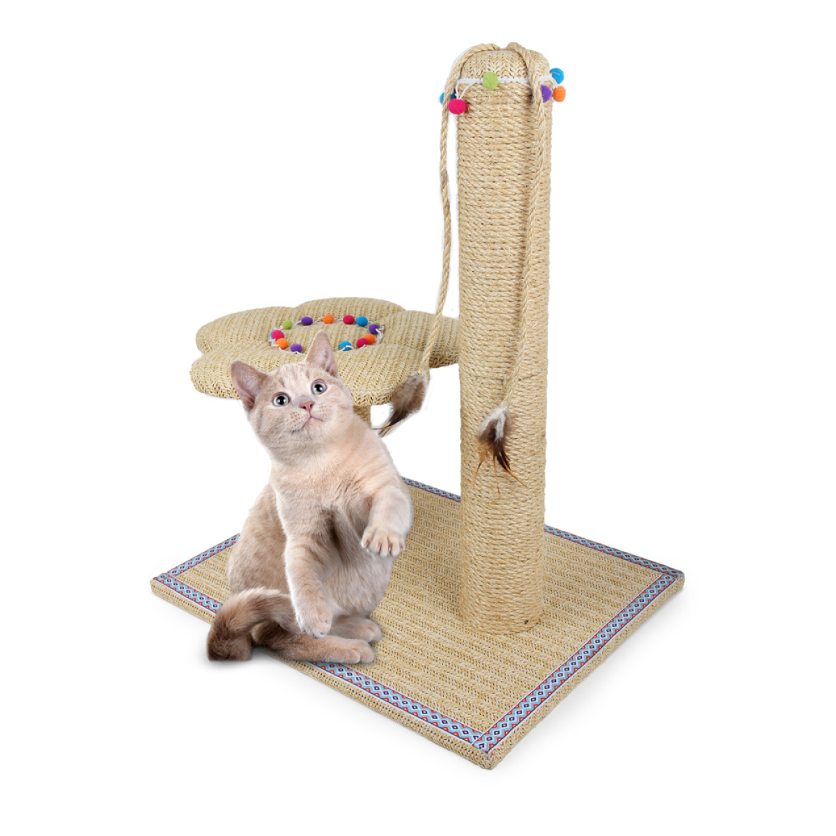 Whisker Fiesta - Flower Cat Scratching Post