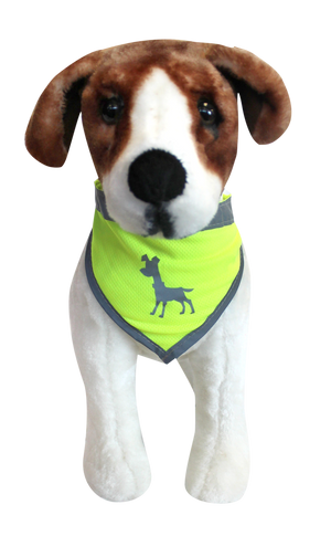 Visibility Dog Bandana, Small - Neon Yellow