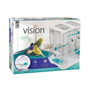 Vision Bird Cage for Small Birds - Single Height - 47.5 x 37 x 51 cm