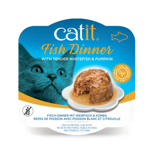 Catit Fish Dinner, Whitefish & Pumpkin 80 g, 6pcs/box