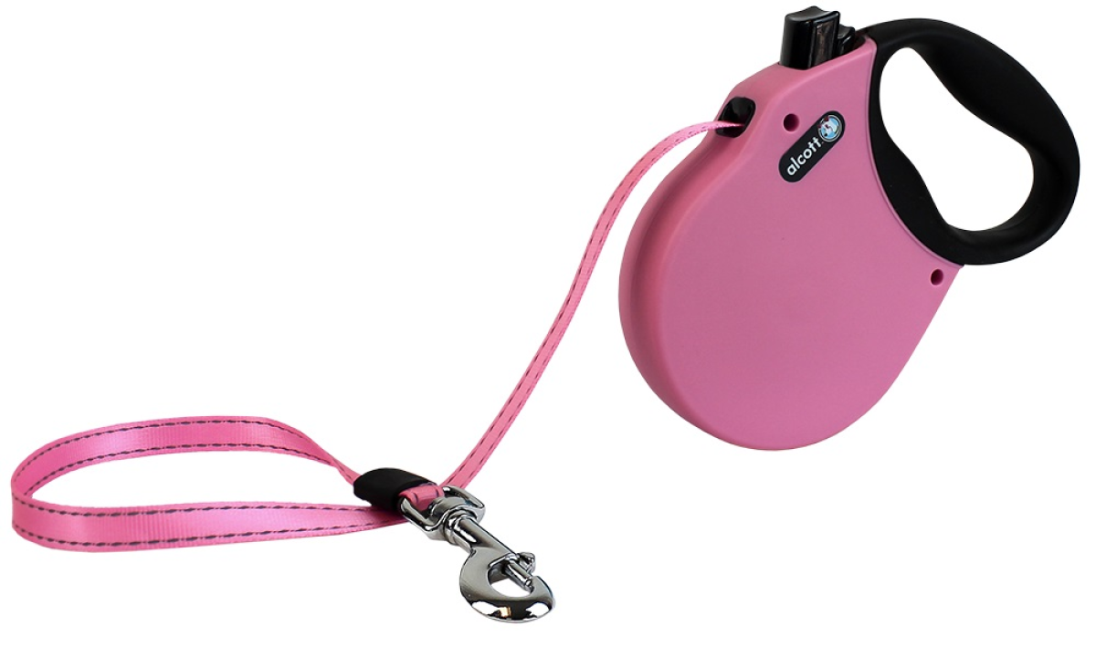Adventure retractable leash, 5 m - Large - Pink