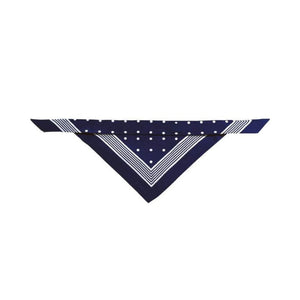 Hunter Cotton Dog Scarf for Collars with Loops - Blue
