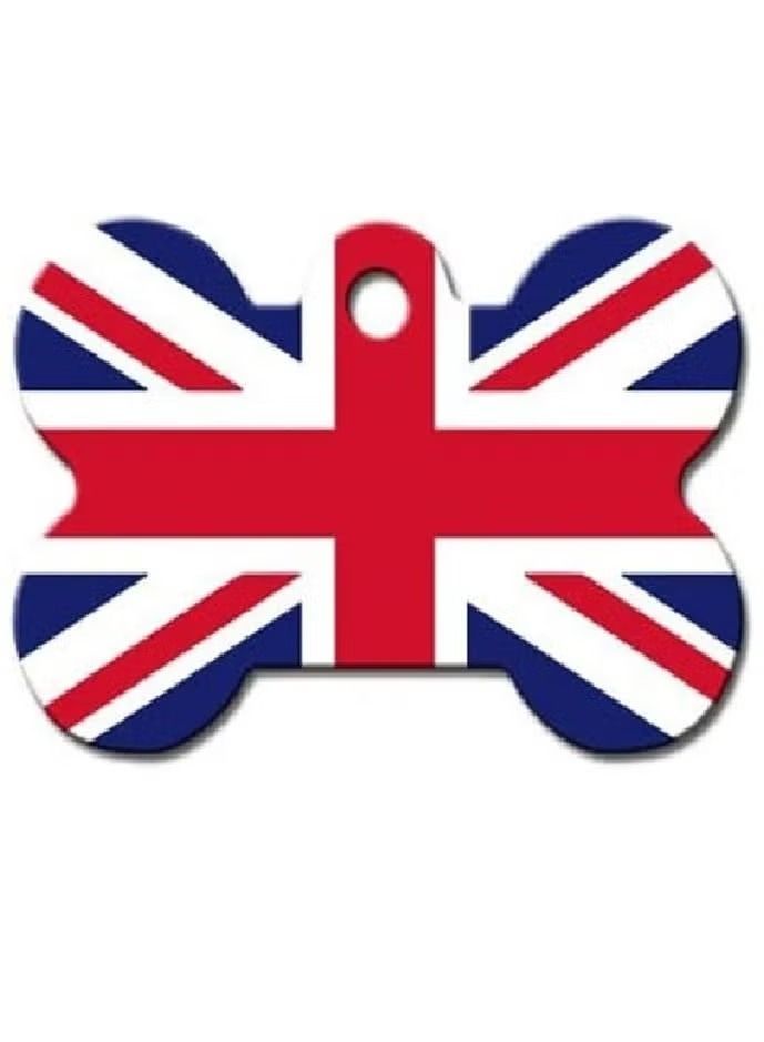 ID Tag Bone UK Flag