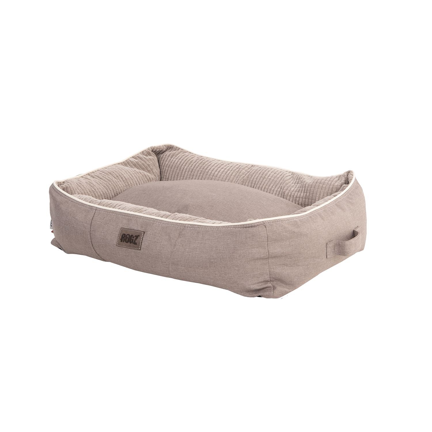 Rogz Indoor Cushion Dog Bed - NATURAL Medium