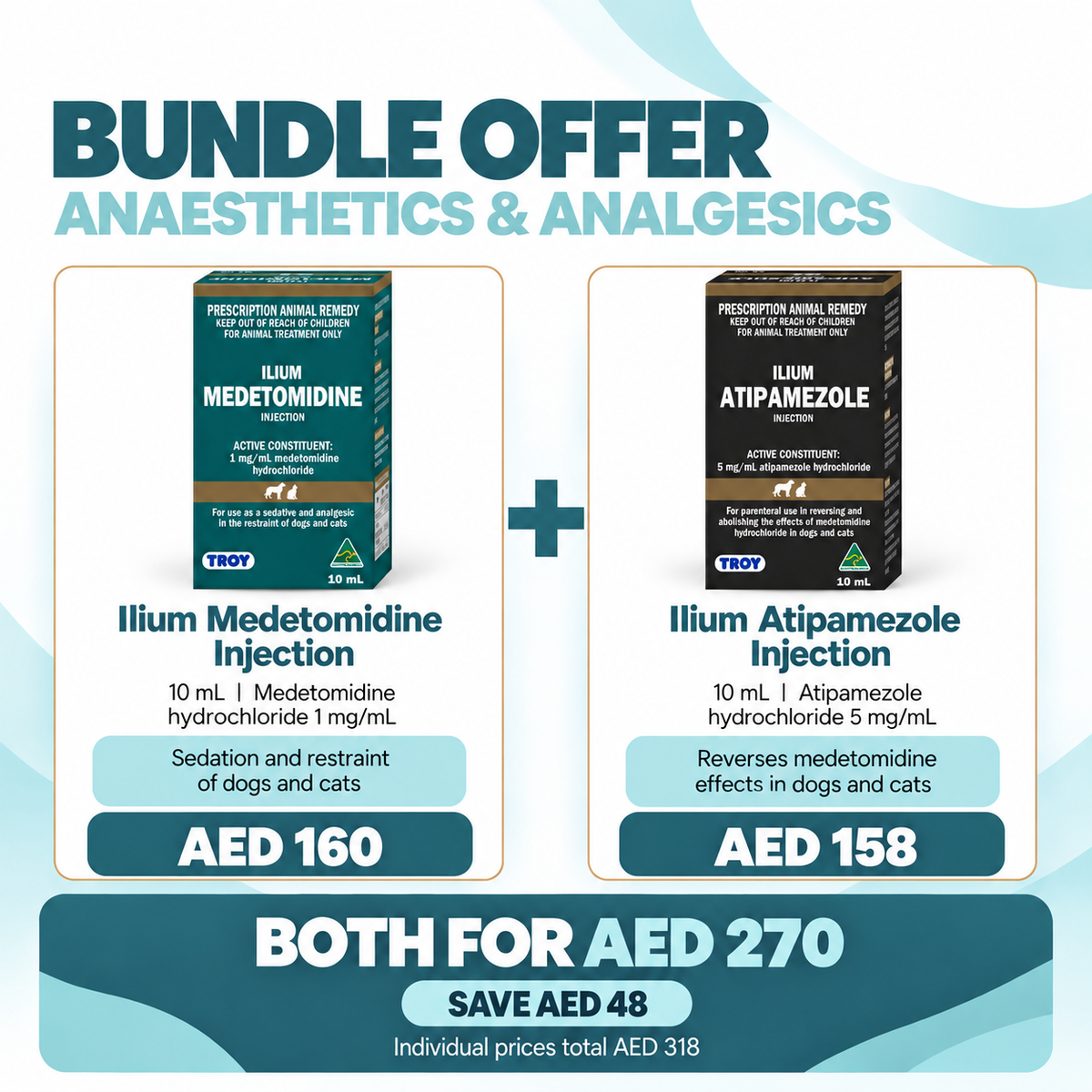 Bundle Offer - ilium Medetomedine and ilium Atipamezole