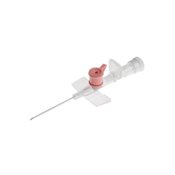 I.V. catheter with injection port and wings - G20, 32mm, 10mm, rose, 50's - Shopivet.com