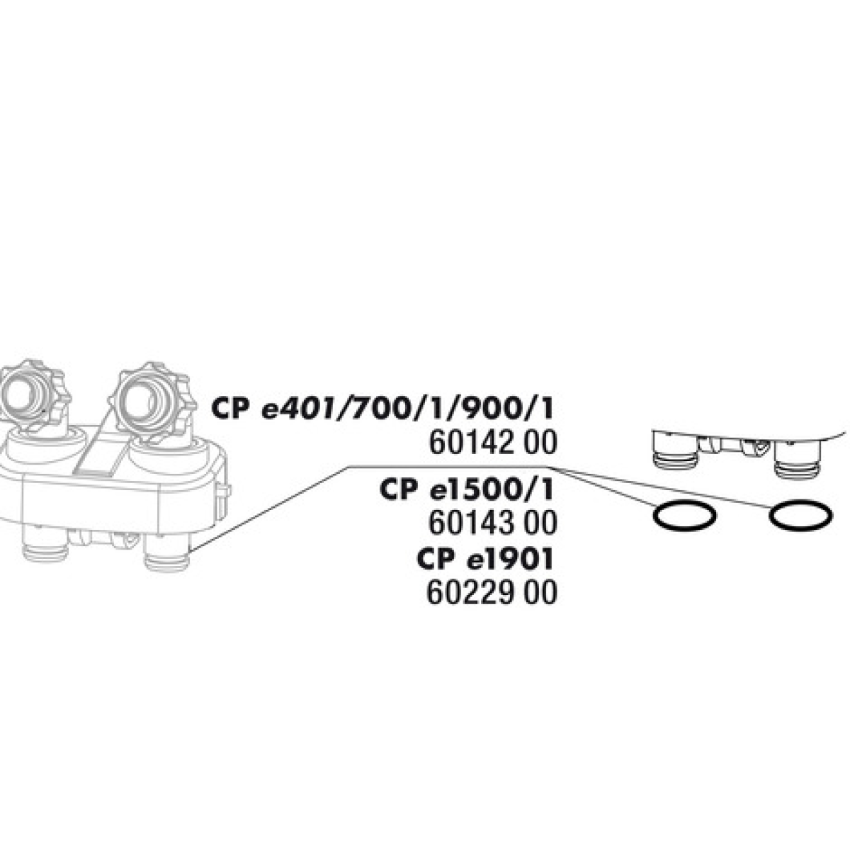 JBL CP e4/7/900/1,2 O-Ring Hose Connector Set