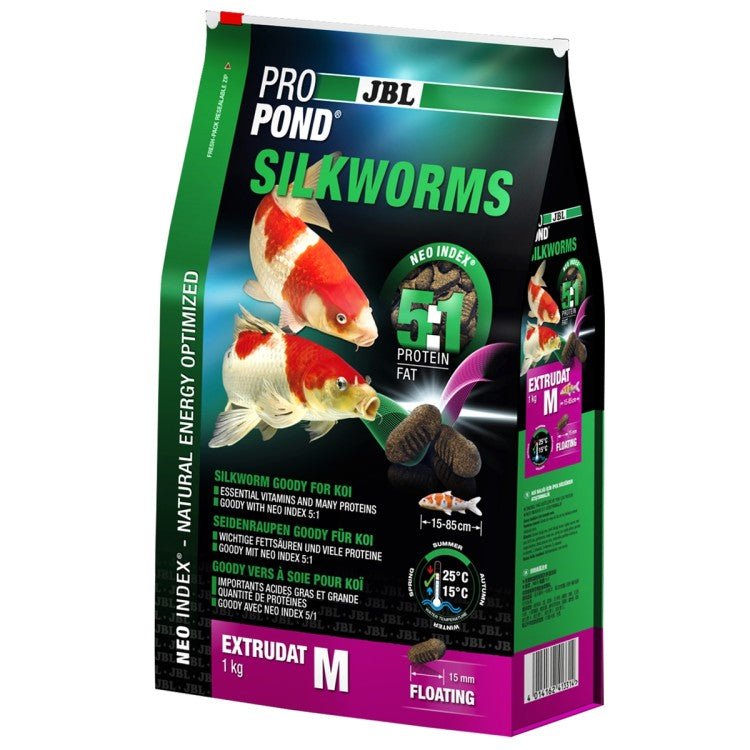 JBL ProPond Silkworms M 1.0kg - Shopivet.com