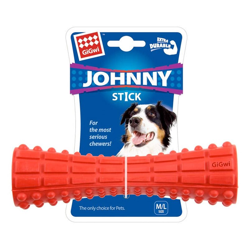 Johnny Stick Extra Durable Solid Rubber Dog Toy - blue - Shopivet.com