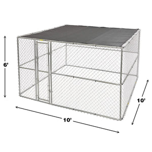 K9 Extra - Large Steel Chain Link Portable Kennel - Shopivet.com