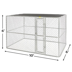 K9 Large Steel Chain Link Portable Kennel - Shopivet.com