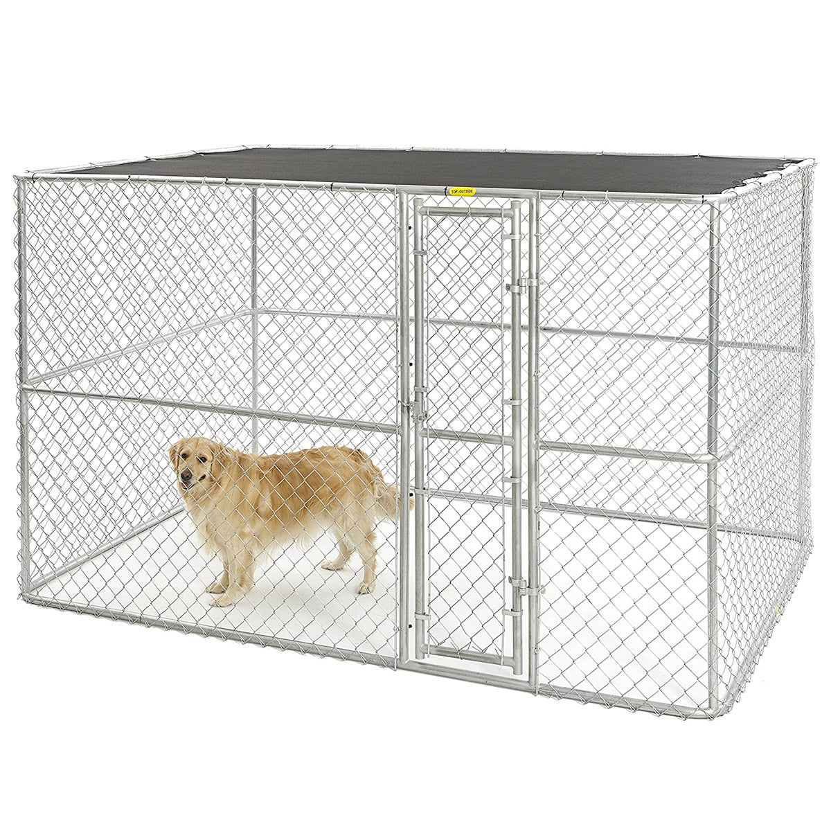 K9 Large Steel Chain Link Portable Kennel - Shopivet.com