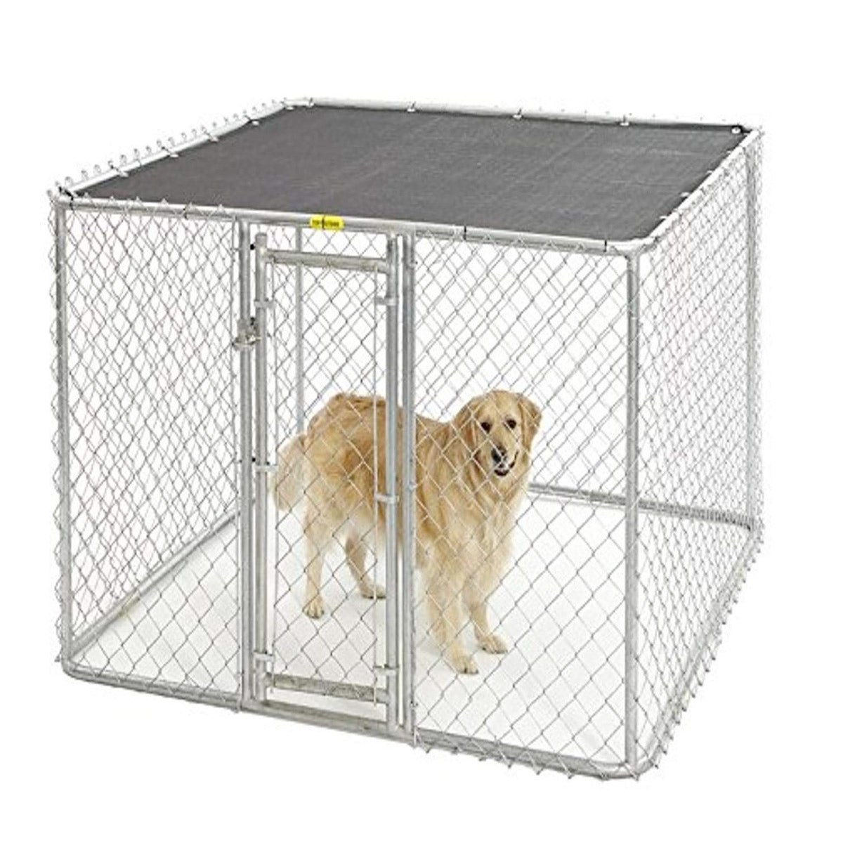 K9 Medium Steel Chain Link Portable Kennel - Shopivet.com