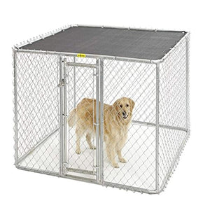 K9 Medium Steel Chain Link Portable Kennel - Shopivet.com