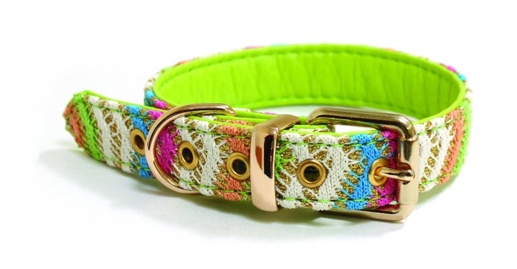 Kalika Crochet Dog Collar, 1.5 x 35 cm - Shopivet.com