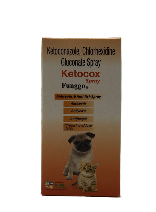 Ketocox Antiseptic, Antifungal & anti itching Spray 100ml - Shopivet.com