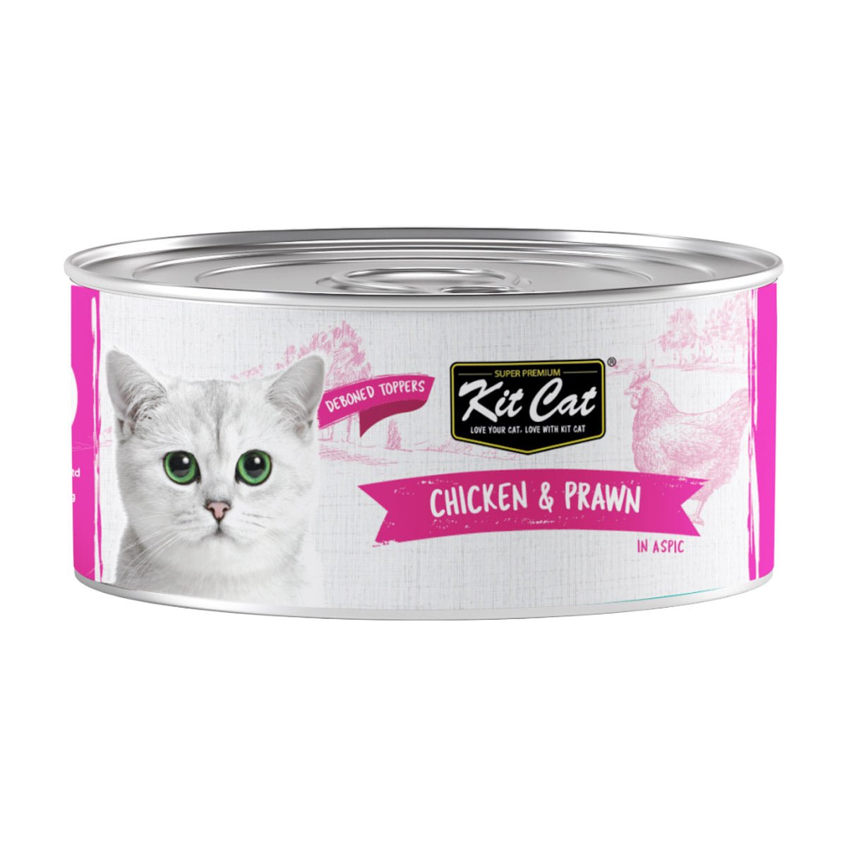 Kit Cat Chicken & Prawn 80g (1 Box - 24pcs) - Shopivet.com